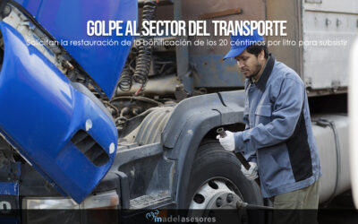 El sector de transporte de mercancías solicita la restauración de la bonificación de los 20 céntimos por litro para poder subsistir